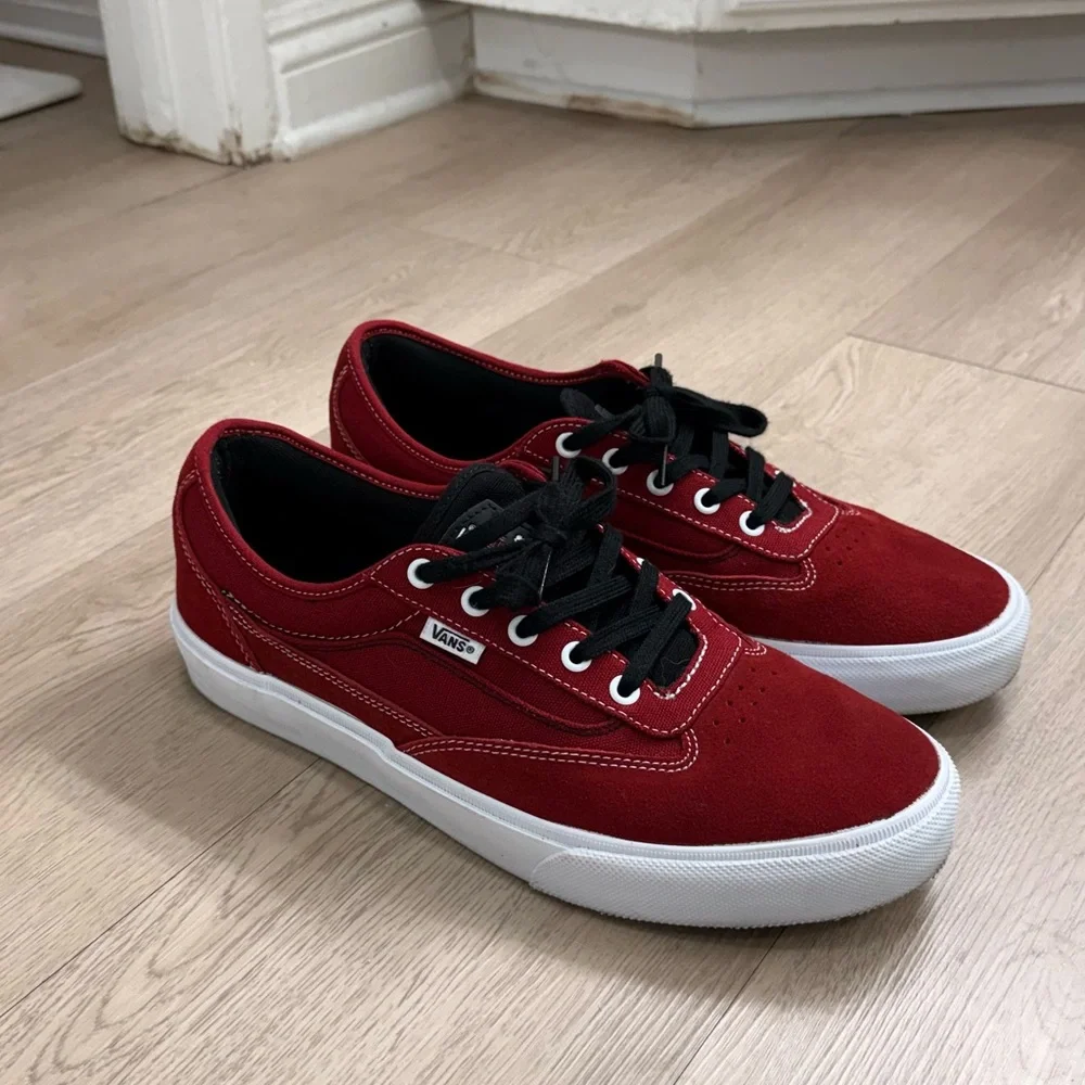 Vans Curren Caples Men's Bold Red Sneakers 11 - Picture 1 of 6
